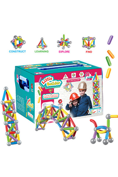 SUNDUS مجموعة البناء المغناطيسية الصغيرة - 36 قطعة