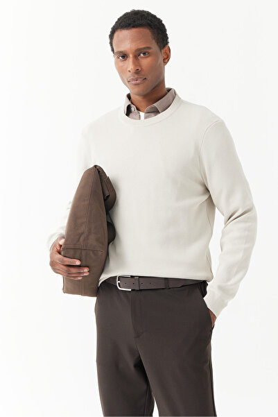 PAULMARK Pulover pentru bărbați cu guler rotund