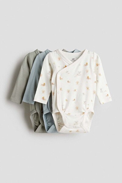 H&M 3-pack wrapover bodysuits