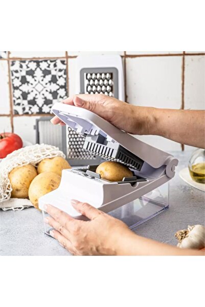 Kinghoff Vegetable chopper with 5 interchangeable blades,