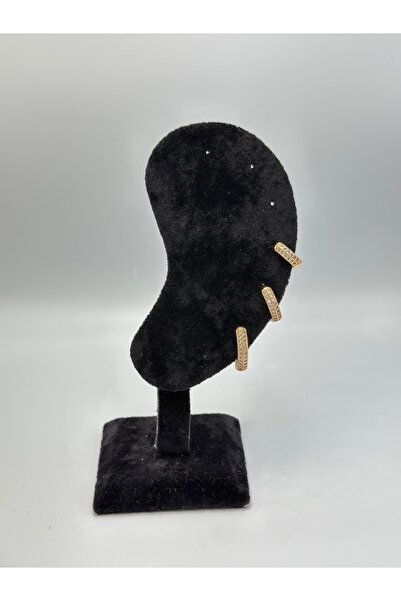 MyladyAccessoriess Zircon Stone Set Earrings (Steel)