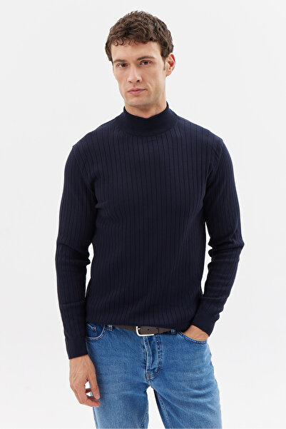 PAULMARK Ανδρικό πλεκτό πουλόβερ Half Fisherman