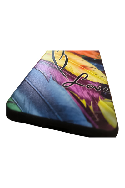 OEM Case compatible with Huawei P20, Embossed silicone case, Love Design, Feathers, Love