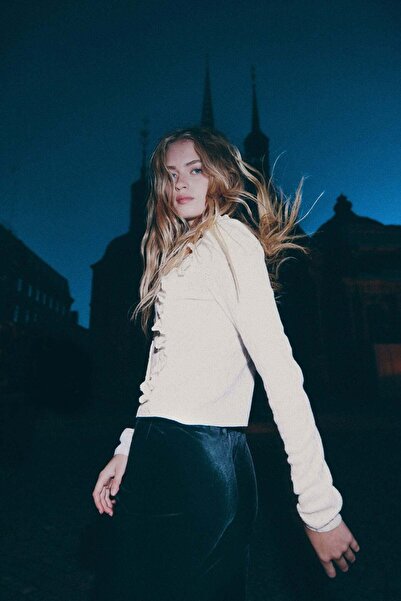 H&M Frill-trimmed cardigan