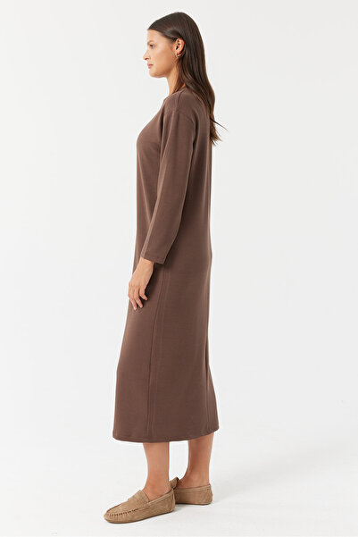 PAULMARK Women's Ribbed Long Dress