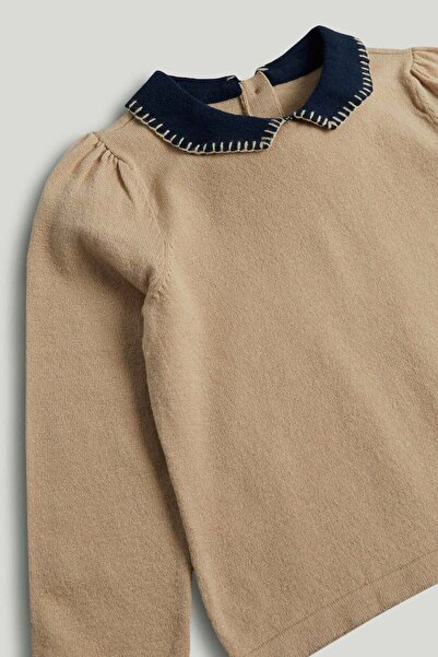 MOTHERCARE Camel Knitted Top and Trousers Outfit