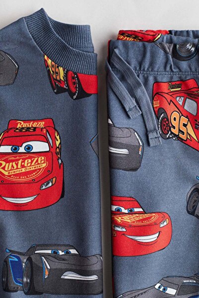 H&M 2-piece printed sweatshirt set