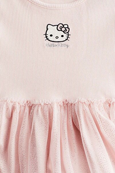 H&M Motif-detail tulle dress