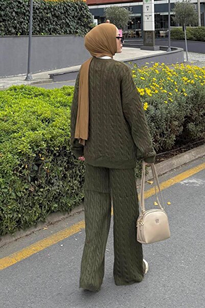 lamelif Fleece-Lined Sets of Braided Khaki