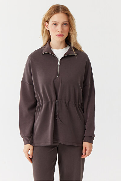 PAULMARK Φούτερ με φερμουάρ ψηλός λαιμός