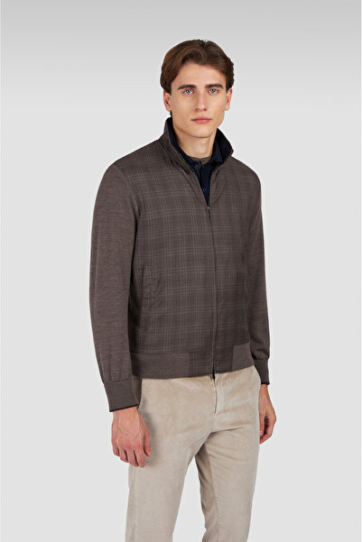 PAUL&SHARK سترة صوفية رجالية محبوكة بسحاب