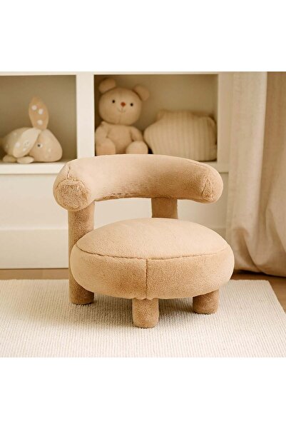 danube كرسي أطفال تاينيتوتس - قماش بيج فاتح، إطار خشبي، مقعد واحد، ضمان لمدة عامين، ٥٣.٥×٥٣.٥×٤٧ سم