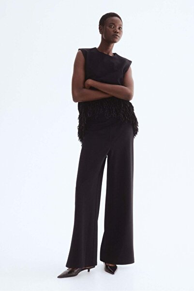 H&M Wide jersey trousers
