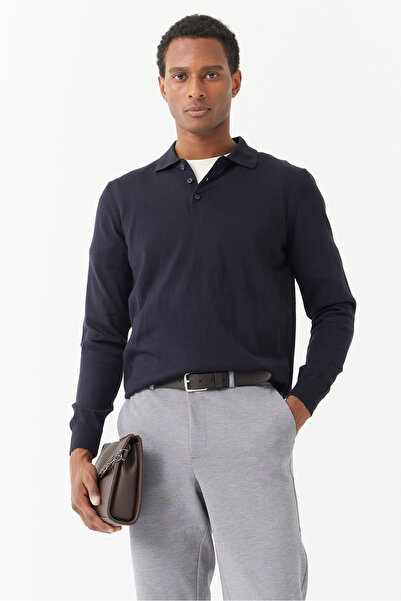 PAULMARK Pulover pentru bărbați cu gât polo