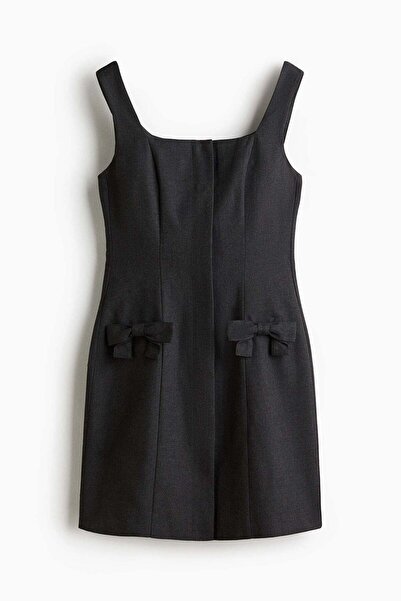H&M Bow-detail twill dress