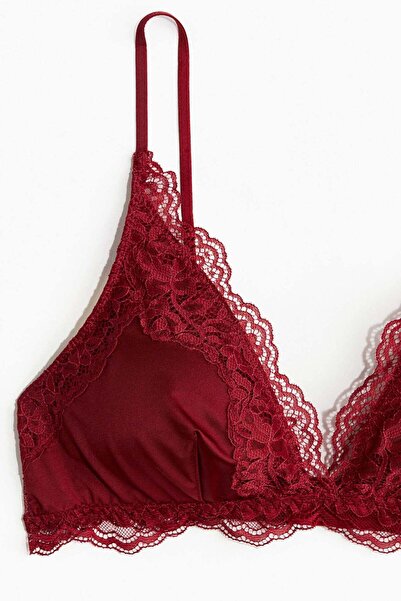 H&M Padded soft microfibre and lace bra