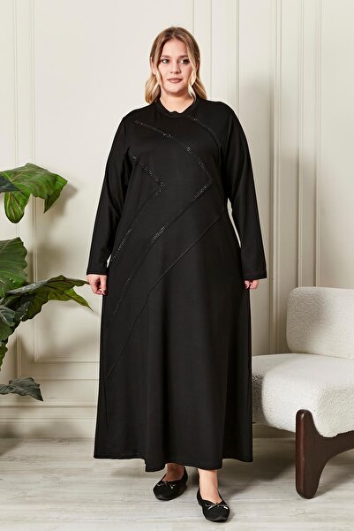 Ferace Women's Plus Size Crystal Combed Cotton Dress