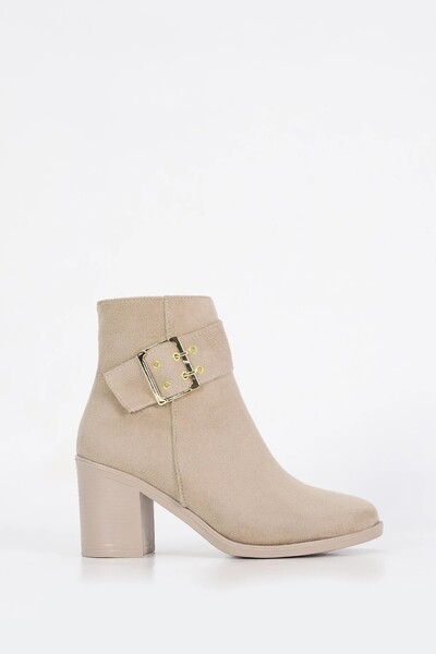 kajal ayakkabı Bln 400Sna Buckle Detailed High Heel Boots