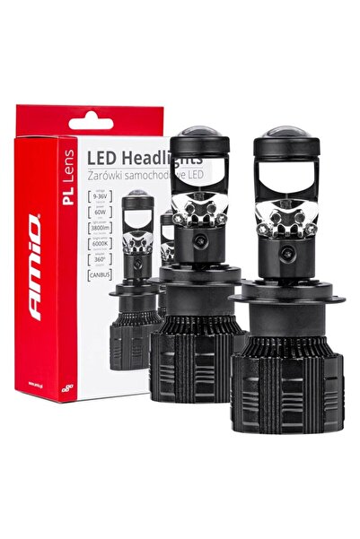 OEM Set becuri H7 cu led cu lupa, CANBUS