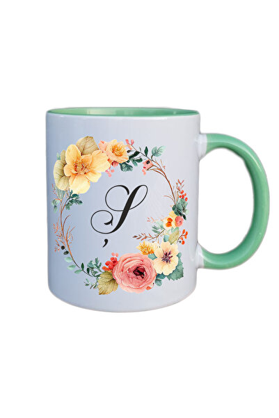 AFFIX THE DIFFERENT PERSPECTIVE Cana alba personalizata cu initiala numelui i...