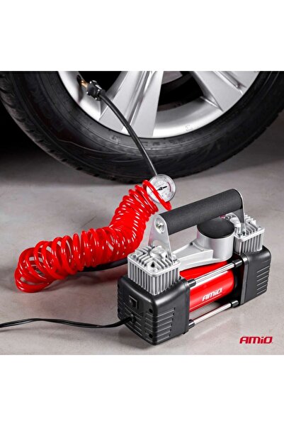 OEM Compresor auto, AComp-4, metalic, 2 cilindri, 12V, premium