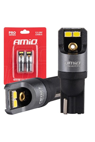 OEM Set becuri CANBUS PRO T10 W5W becuri LED 4x2016 SMD alb 12V 24V