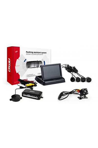 OEM Senzori de parcare TFT02 de 4,3" cu camera HD-315-LED 4 senzori negri