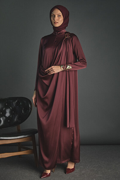 Setrms Pelerin Detaylı Toka Fularlı Tulum