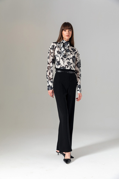 Berr-ın Classic Belted Trousers Black