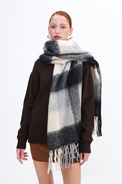 Addax Kare Desenli Şal13