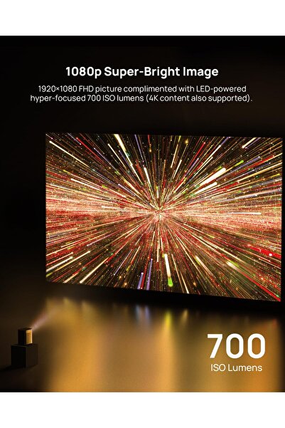 XGIMI Halo+ - 900ANSI Lumens - 1080P FullHD - Space Grey Projector & Accessories