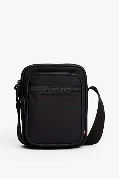 Tommy Hilfiger Erkek Th Repreve Logolu Mini Postacı Çantası - Siyah