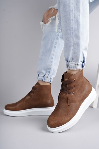 Lucy Shoes Slw207 Oslo Lace-Up Skin Men's Daily Sports Boots Bt - Tan