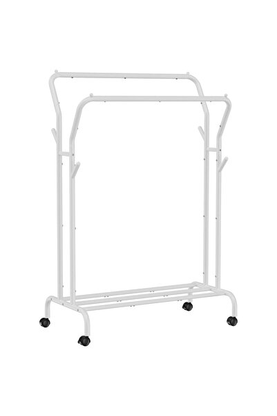 Artool Suport mobil pentru haine pe roți, Artool, oțel, alb, max 100 kg, 103,...