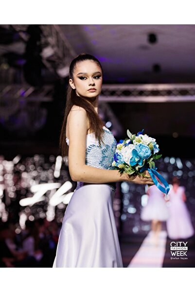 Irina Ross Crystal Flower Dress