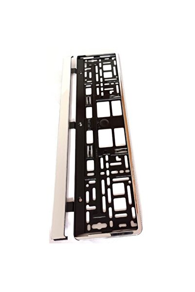 OEM Suport numar negru cu crom