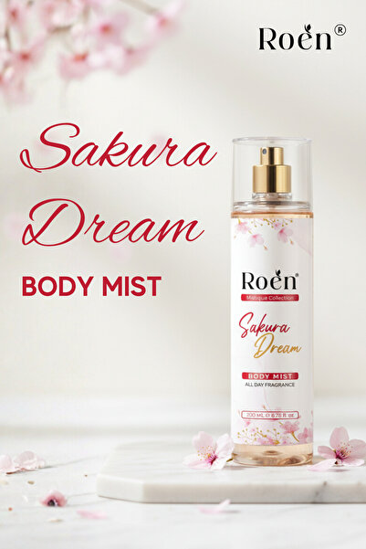 Roen Sakura Dream Body Mist, Japon Kirazı Çiçeği Vücut Spreyi, Kalıcı ve Etki...