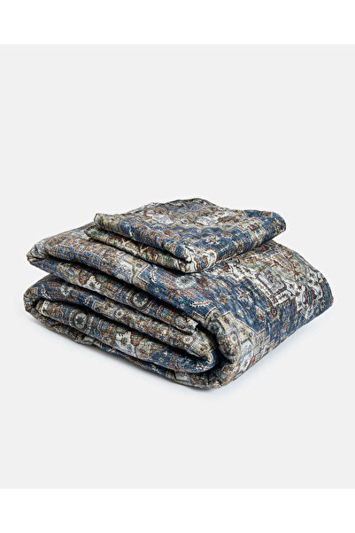 REDTAG Grey 3 Piece Velvet Quilt (King Size)