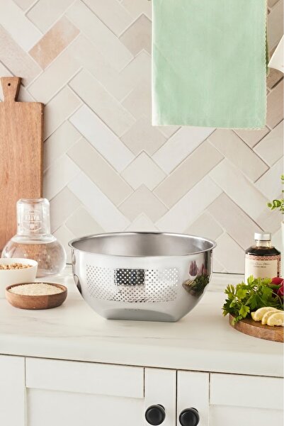 Karaca Mutfaksever Flow Çelik Yıkama ve Süzgeç Kabı 24 cm