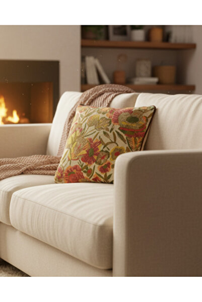 REDTAG وسادة مخملية مطرزة متعددة الألوان