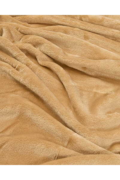 REDTAG Beige Flannel Blanket (Double Size)