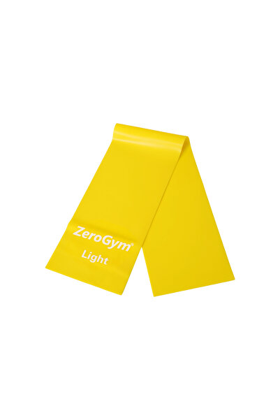 ZEROGYM Bandă de exerciții Pilates, 150cmx15cmx0,45cm Galben ușor