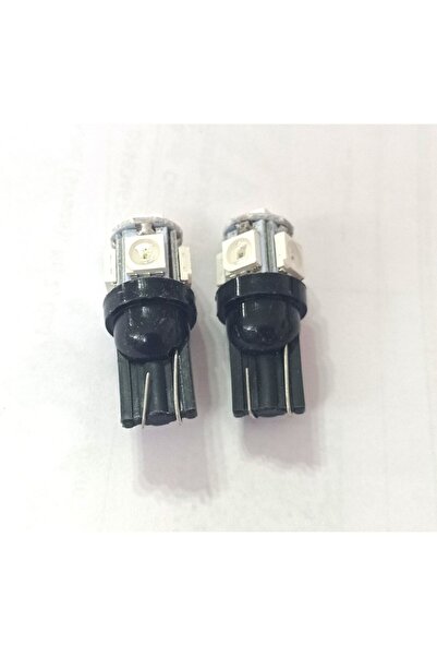 OEM Set 2 becuri auto W5W/ T10 5 smd C RGB