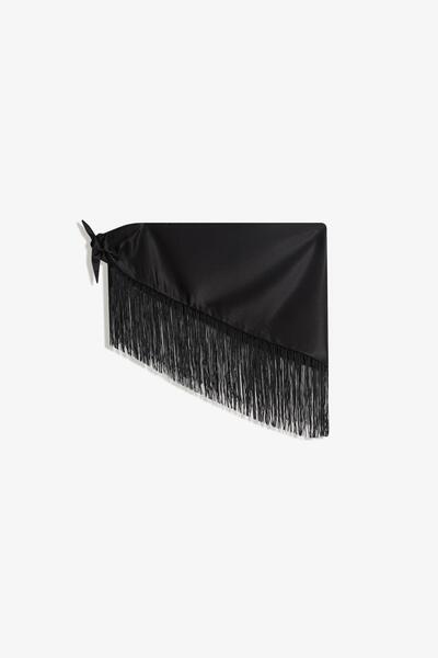 Bershka Fringed sarong scarf