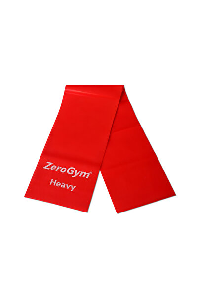 ZEROGYM Exercise Band Pilates Band, 150Cmx15Cmx0.65Cm Red Heavy