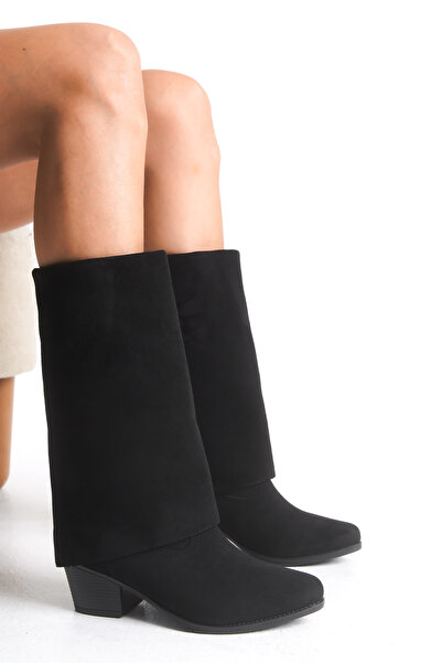 Riccon Women's Boots 0012893 Black Suede