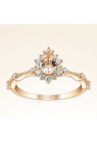 Pare Pırlanta 0,53 Karat Morganit Pırlanta Yüzük - PR01103