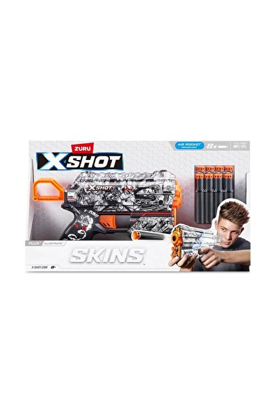 Zuru XShot Flux 8-bullet pistol, Multicolor