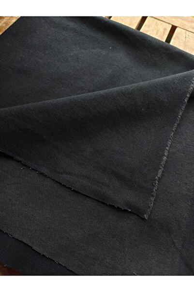 AKTEZ-EL Yıkanmış Kot Kumaş Çekme Yapmaz Ebatı Boy 150Cm x En 170cm Blue Black