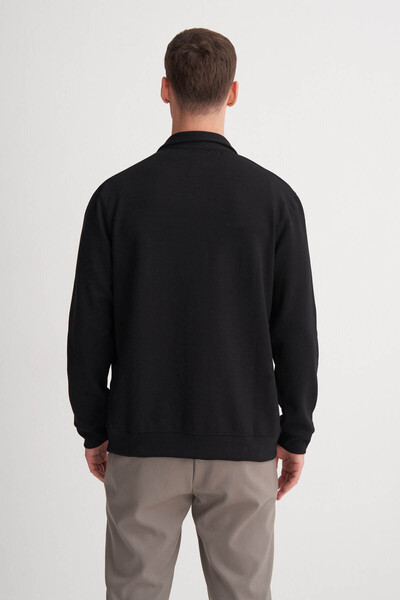 Cazador Black Men's Cardigan 53165